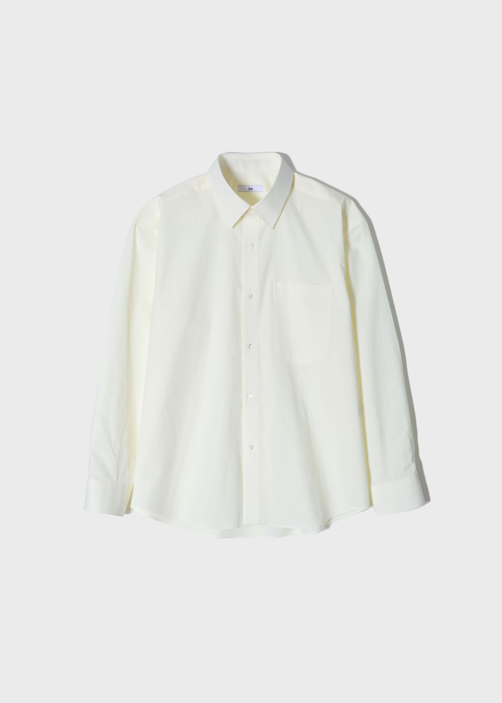 [이른(irn) x hyeonkim]  Spring Shirt Cream Lemon[40수 고밀도, 세련된 색감, 기분 좋은 착용감]