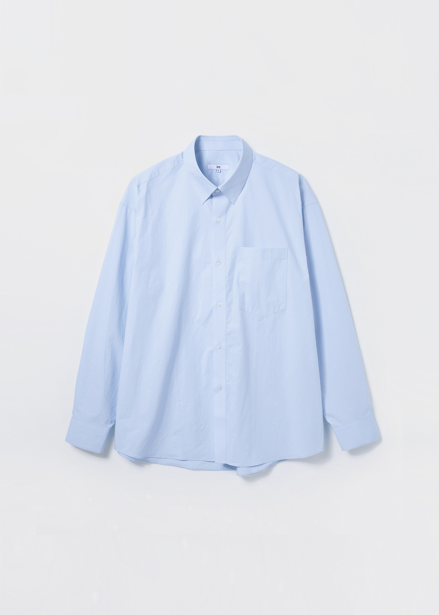 [이른(irn) x hyeonkim]  Spring Shirt Sky Blue[40수 고밀도, 세련된 색감, 기분 좋은 착용감]