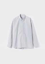 [이른(irn) x hyeonkim]  Spring Shirt - Smoke Grey[40수 고밀도, 세련된 색감, 기분 좋은 착용감]